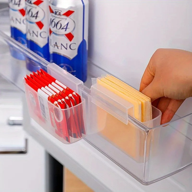 Kitchen Uncle - Platzsparender Kühlschrank-Organizer für Käsescheiben, Küchenzubehör-Organizer, Kühlschrank-Organizer,