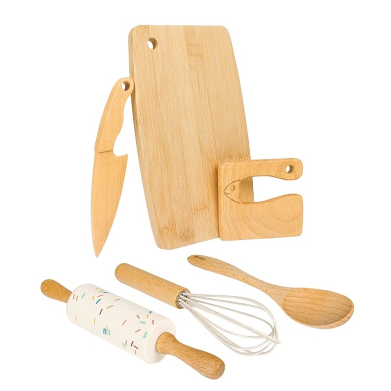 Kitchen Kids Baking Set - SHGO – Holzmesser- und Backset für